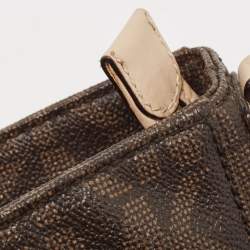 Michael Kors Brown Signature Coated Canvas and Leather Jet Set Travel Messenger Bag