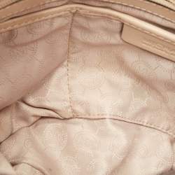 Michael Kors Brown Signature Coated Canvas and Leather Jet Set Travel Messenger Bag