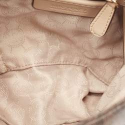 Michael Kors Brown Signature Coated Canvas and Leather Jet Set Travel Messenger Bag