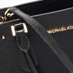 Michael Kors Black Leather Hayes Tote