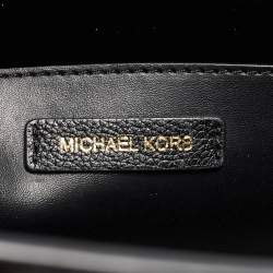 Michael Kors Black Leather Hayes Tote