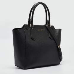 Michael Kors Black Leather Hayes Tote