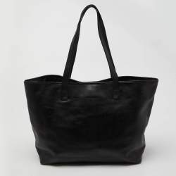 مملوكة مسبقًا Michael Kors Black Leather Jet Set Travel Tote