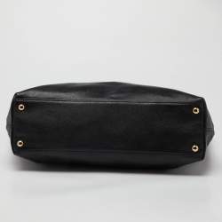 مملوكة مسبقًا Michael Kors Black Leather Jet Set Travel Tote