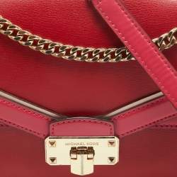 Michael Kors Pink Leather Kinsley Top Handle Bag