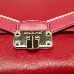 Michael Kors Pink Leather Kinsley Top Handle Bag