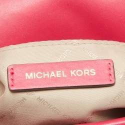 Michael Kors Pink Leather Kinsley Top Handle Bag