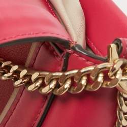 Michael Kors Pink Leather Kinsley Top Handle Bag