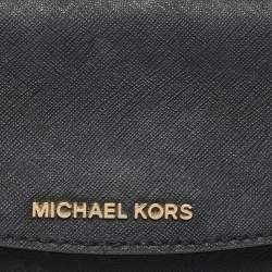 Michael Kors Black Leather Mini Ava Top Handle Bag