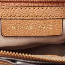 Michael Kors Brown Leather Cindy Dome Crossbody Bag