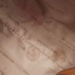 Michael Kors Brown Leather Cindy Dome Crossbody Bag