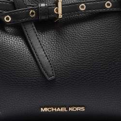 Michael Kors Black Leather Small Emilia Tote