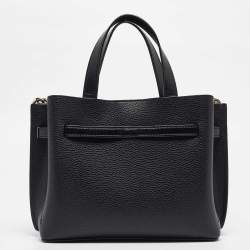 Michael Kors Black Leather Small Emilia Tote