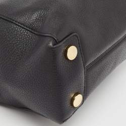 Pre Owned Michael Kors Black Leather Riley Satchel