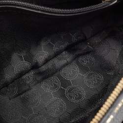 Pre Owned Michael Kors Black Leather Riley Satchel