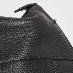 Pre Owned Michael Kors Black Leather Riley Satchel