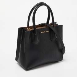 Michael Kors Black Perforated Leather Mercer Tote