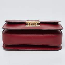 Michael Kors Red Leather Sloan Shoulder Bag