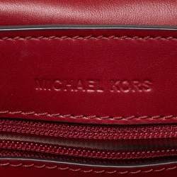 Michael Kors Red Leather Sloan Shoulder Bag