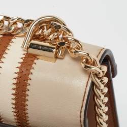 مملوكة مسبقًا Michael Kors Beige/Brown Signature Coated Canvas and Leather Large Whitney Shoulder Bag