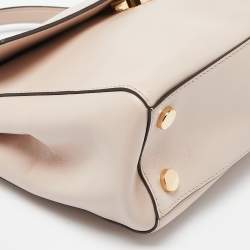 Michael Kors Pink Leather Small Ava Top Handle Bag
