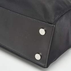 Pre Owned Michael Kors Black Nylon Large Sullivan Tote