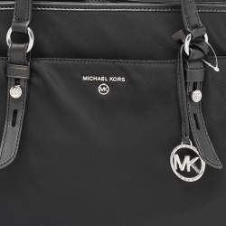 Pre Owned Michael Kors Black Nylon Large Sullivan Tote