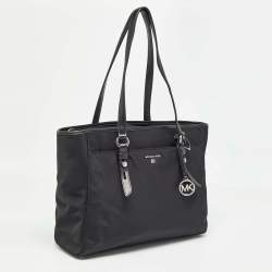 Pre Owned Michael Kors Black Nylon Large Sullivan Tote