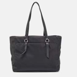 Pre Owned Michael Kors Black Nylon Large Sullivan Tote