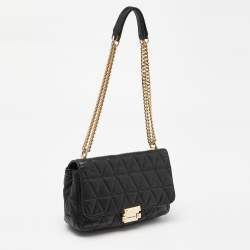 Michael Kors Black Quilted Leather Large Sloan Shoulder Bag