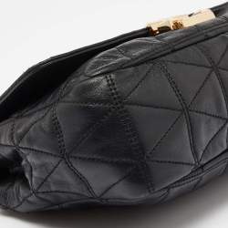 Michael Kors Black Quilted Leather Large Sloan Shoulder Bag