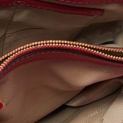 Pre Owned MICHAEL Michael Kors Pink Leather Mini Cynthia Bow Tote