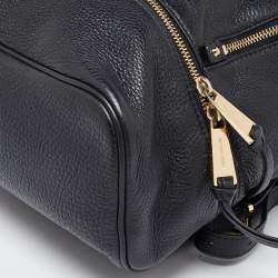 Michael Kors Black Leather Small Rhea Backpack