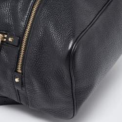 Michael Kors Black Leather Small Rhea Backpack