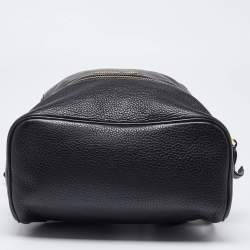 Michael Kors Black Leather Small Rhea Backpack