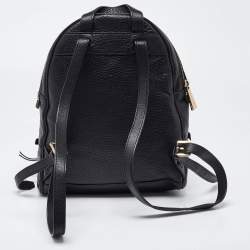 Michael Kors Black Leather Small Rhea Backpack