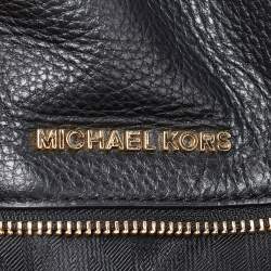 Michael Kors Black Leather Small Rhea Backpack