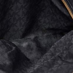 Michael Kors Black Leather Small Rhea Backpack