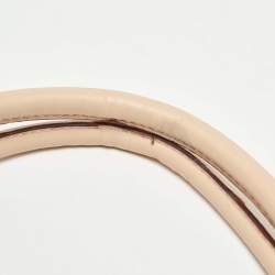 Pre Owned Michael Kors Brown/Beige Monogram Coated Canvas and Leather Drawstring Bag