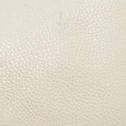 Pre Owned Michael Kors Light Grey Leather Elana Tassel Bucket Bag