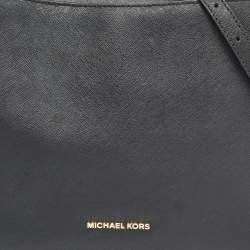 Michael Kors Black Saffiano Leather Portia Top Handle Bag