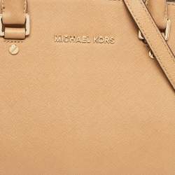 Michael Kors Brown Saffiano Leather Large Selma Tote