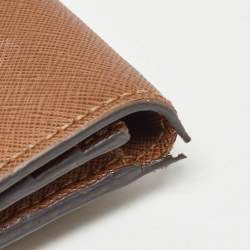 Pre Owned Michael Kors Brown Leather Continental Wallet