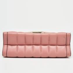 Michael Kors Pink Quilted Leather Large Whitney Shoulder Bag