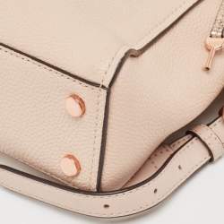 Pre Owned Michael Kors Two Tone Pink Leather Small Bristol Backpack