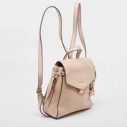 Pre Owned Michael Kors Two Tone Pink Leather Small Bristol Backpack