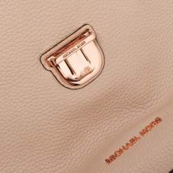 Pre Owned Michael Kors Two Tone Pink Leather Small Bristol Backpack
