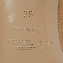 Pre Owned Michael Kors Brown Suede Rue Knee Length Boots Size 39