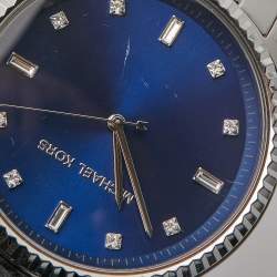 Michael Kors Blue Stainless Steel Blake MK3225 Unisex Wristwatch 41.50 mm