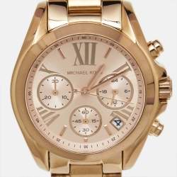 Michael Kors Rose Gold Plated Steel Bradshaw Chronograph MK5799 Women's Wristwatch 37 mm